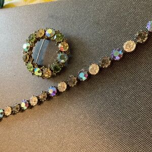 Vintage KARU INC BRACELET AND BROOCH